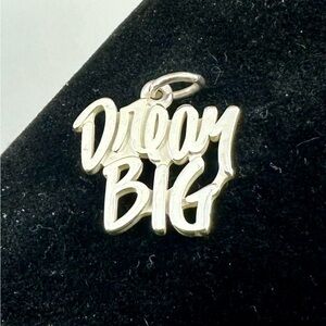 JAMES AVERY Sterling Silver DREAM BIG Charm Pendant; RETIRED